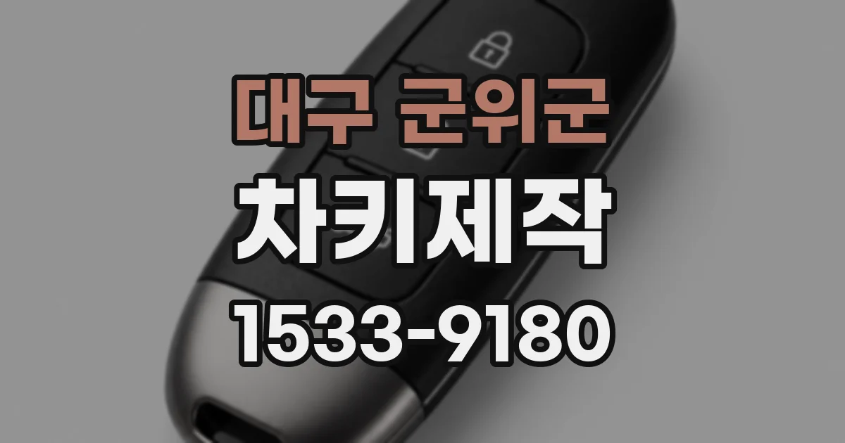 대구 군위군 차키제작