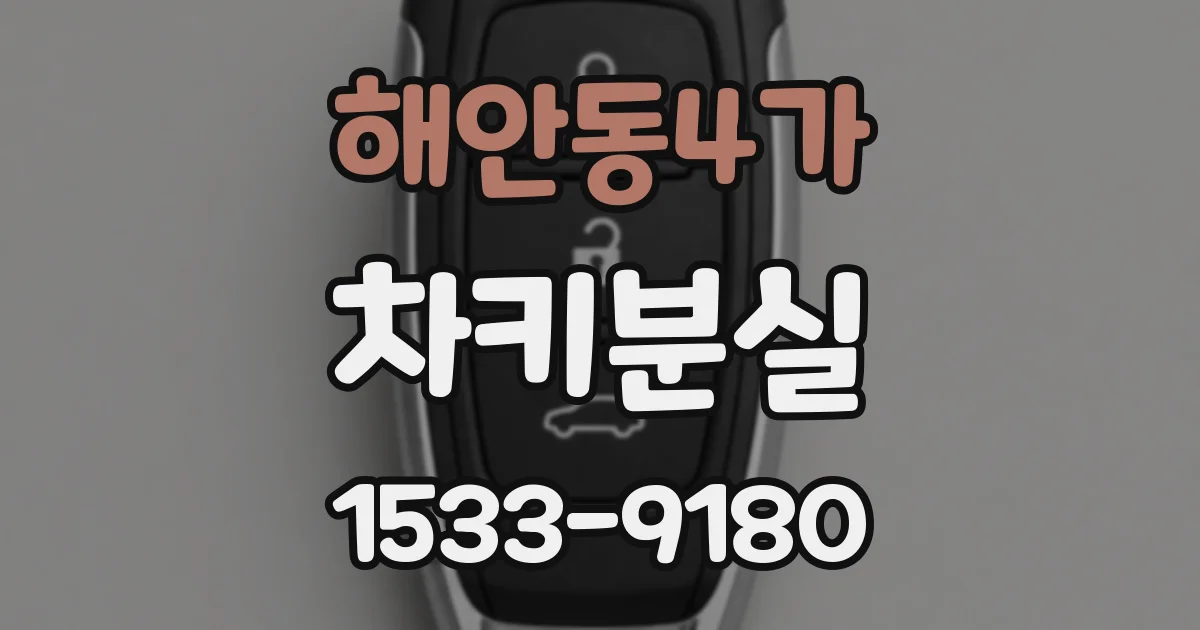 해안동4가 차키분실