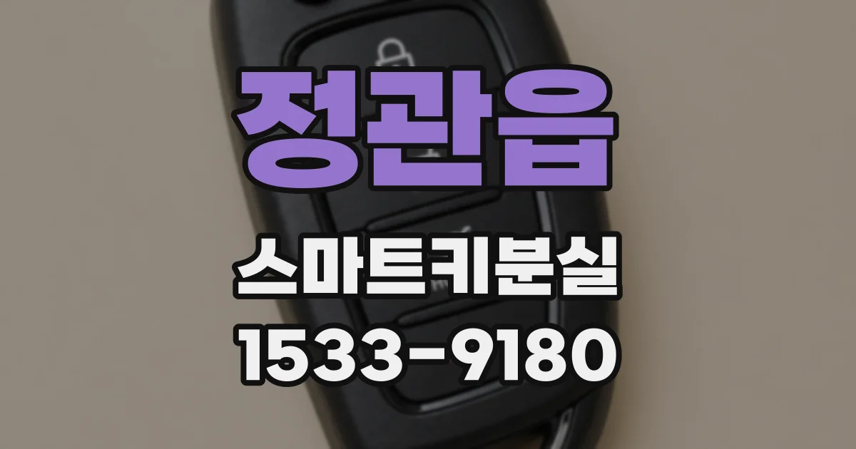 정관읍 스마트키분실