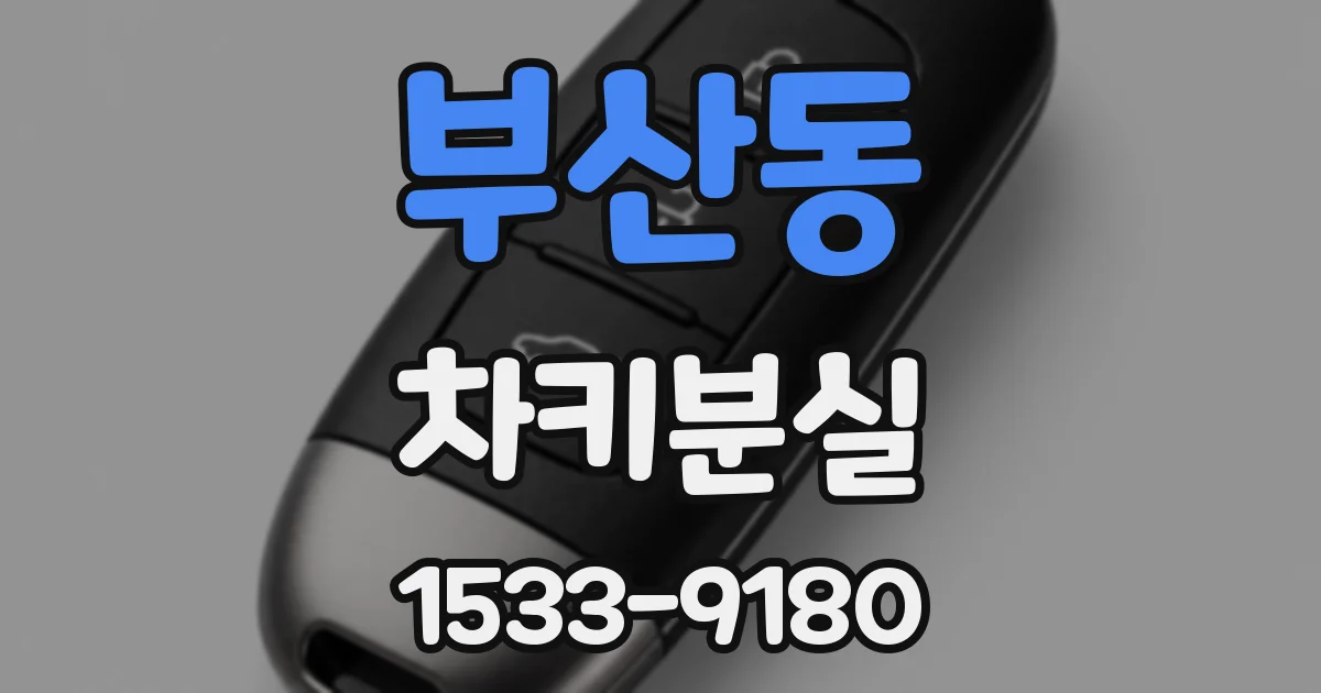 부산동 차키분실