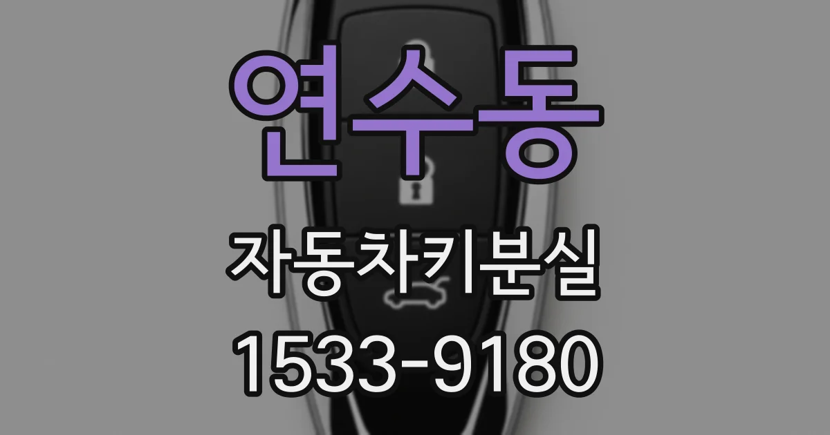 연수동 자동차키분실