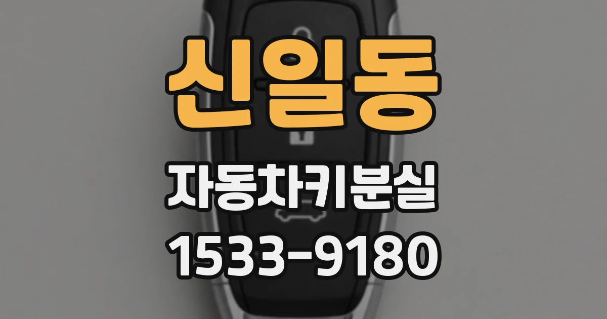 신일동 자동차키분실