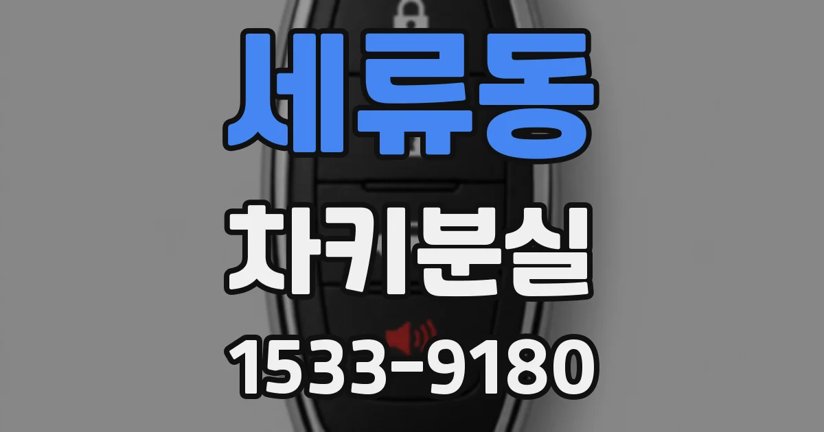 세류동 차키분실