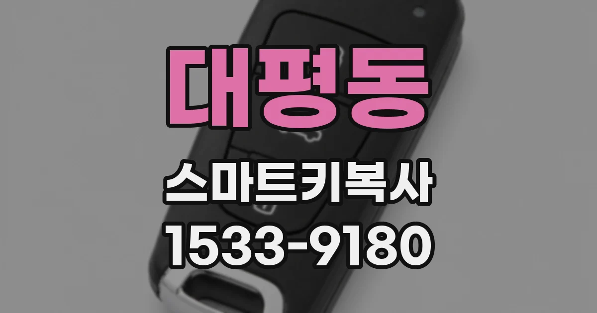 대평동 스마트키복사