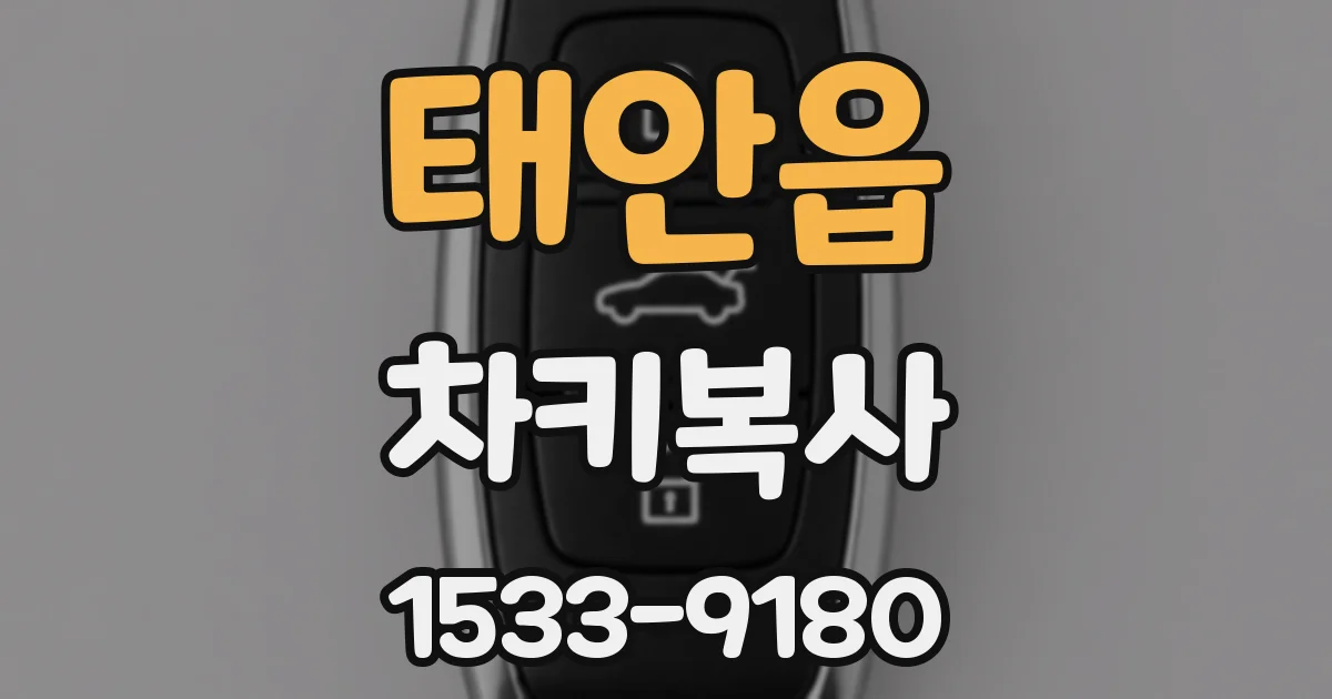 태안읍 차키복사