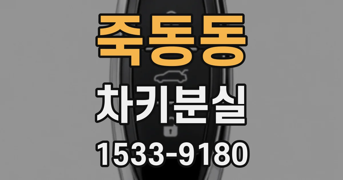 죽동동 차키분실