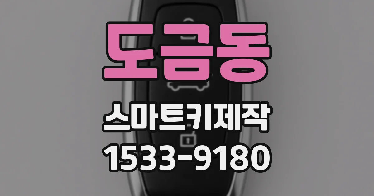 도금동 스마트키제작