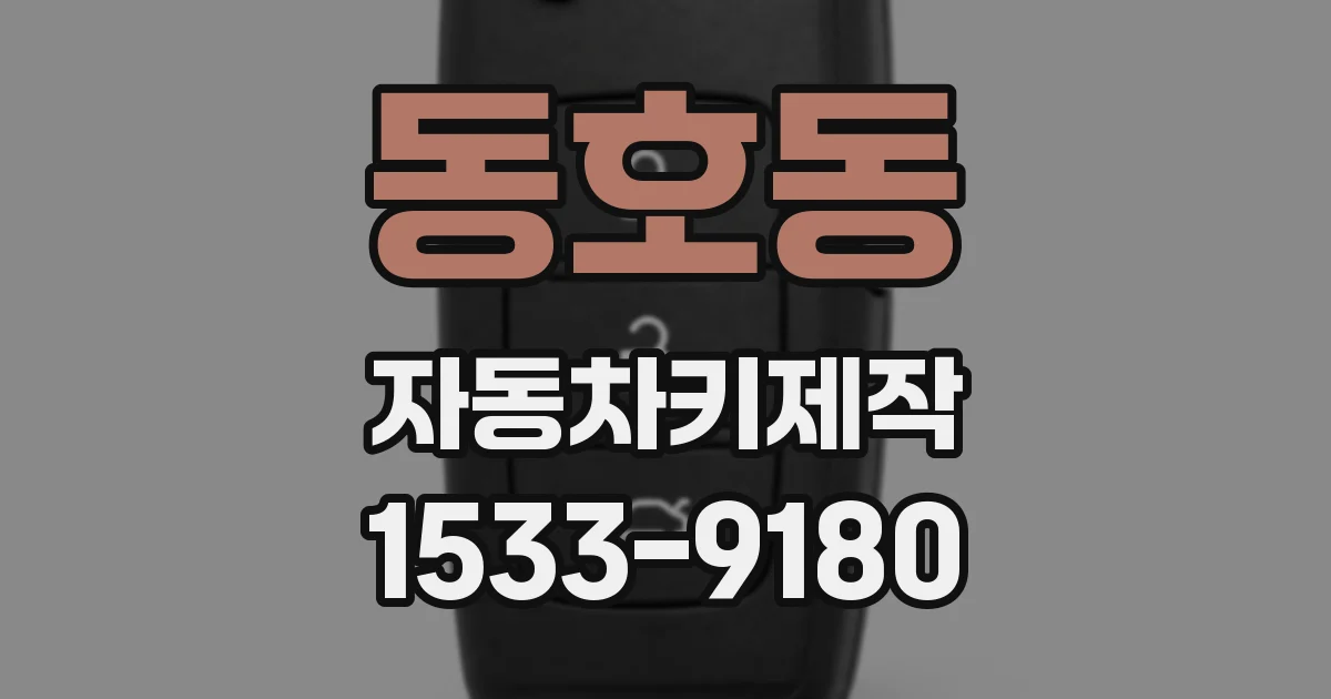 동호동 자동차키제작