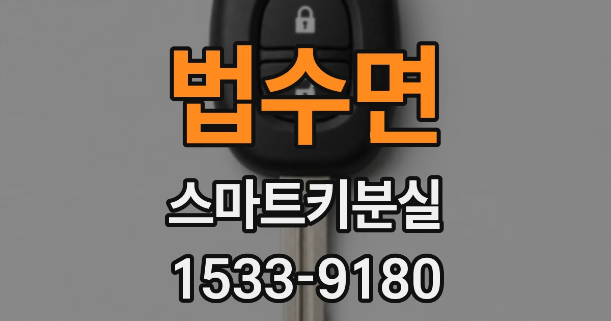 법수면 스마트키분실