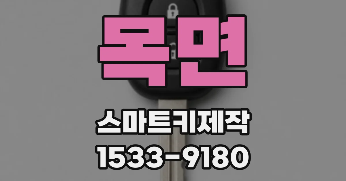 목면 스마트키제작
