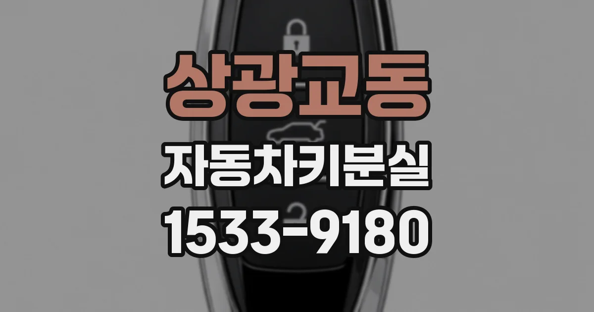 상광교동 자동차키분실