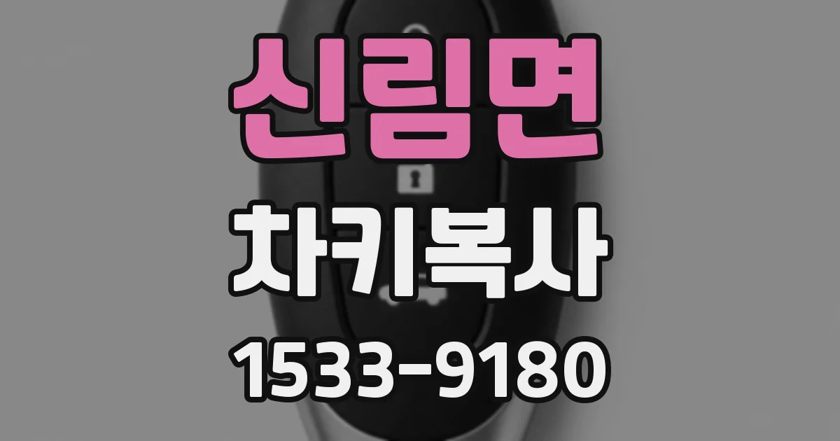 신림면 차키복사