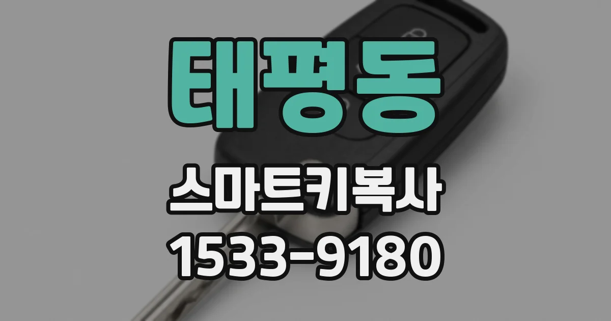 태평동 스마트키복사