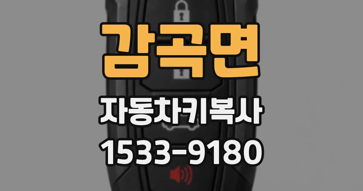 감곡면 자동차키복사