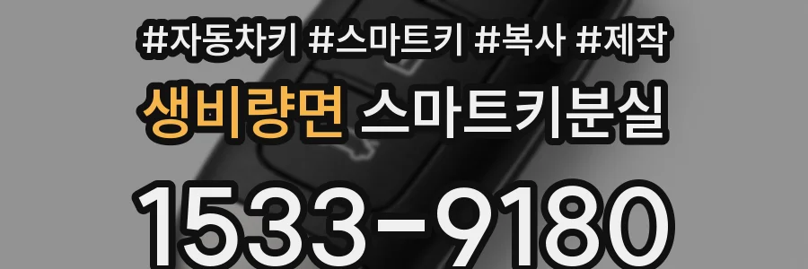 생비량면 스마트키분실
