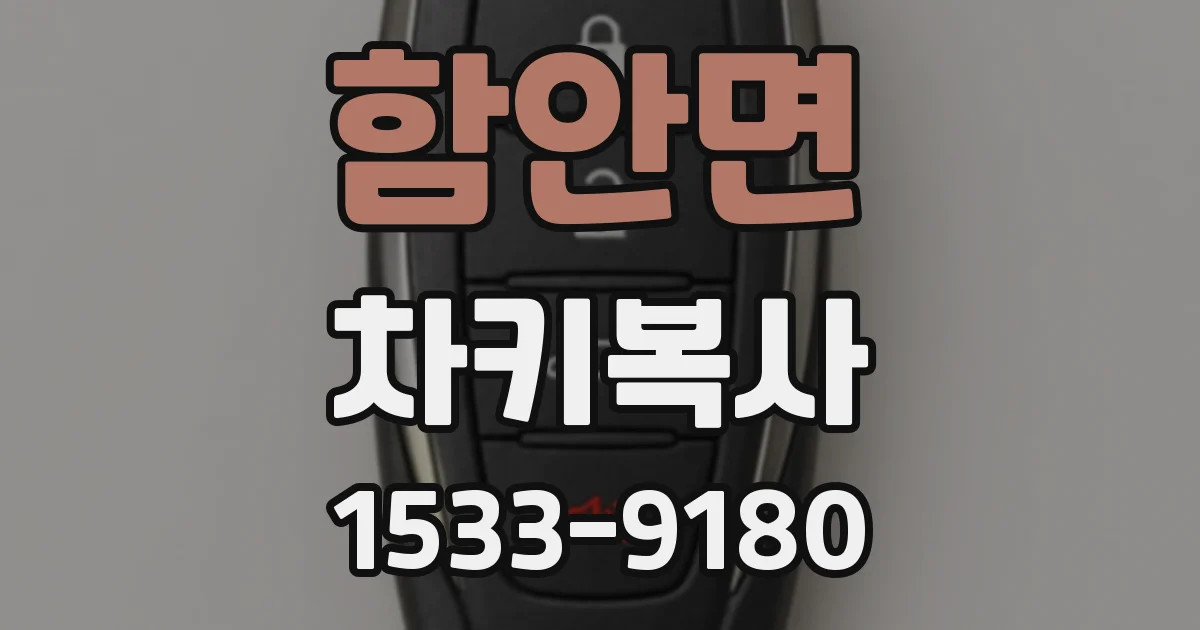 함안면 차키복사