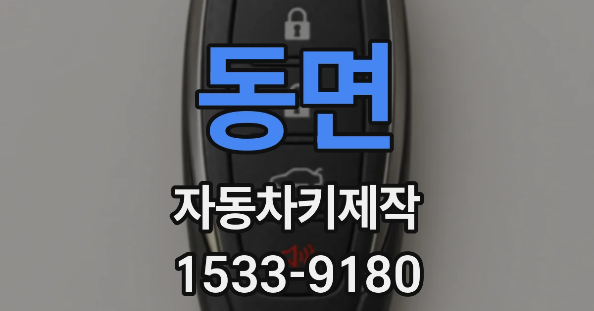 동면 자동차키제작