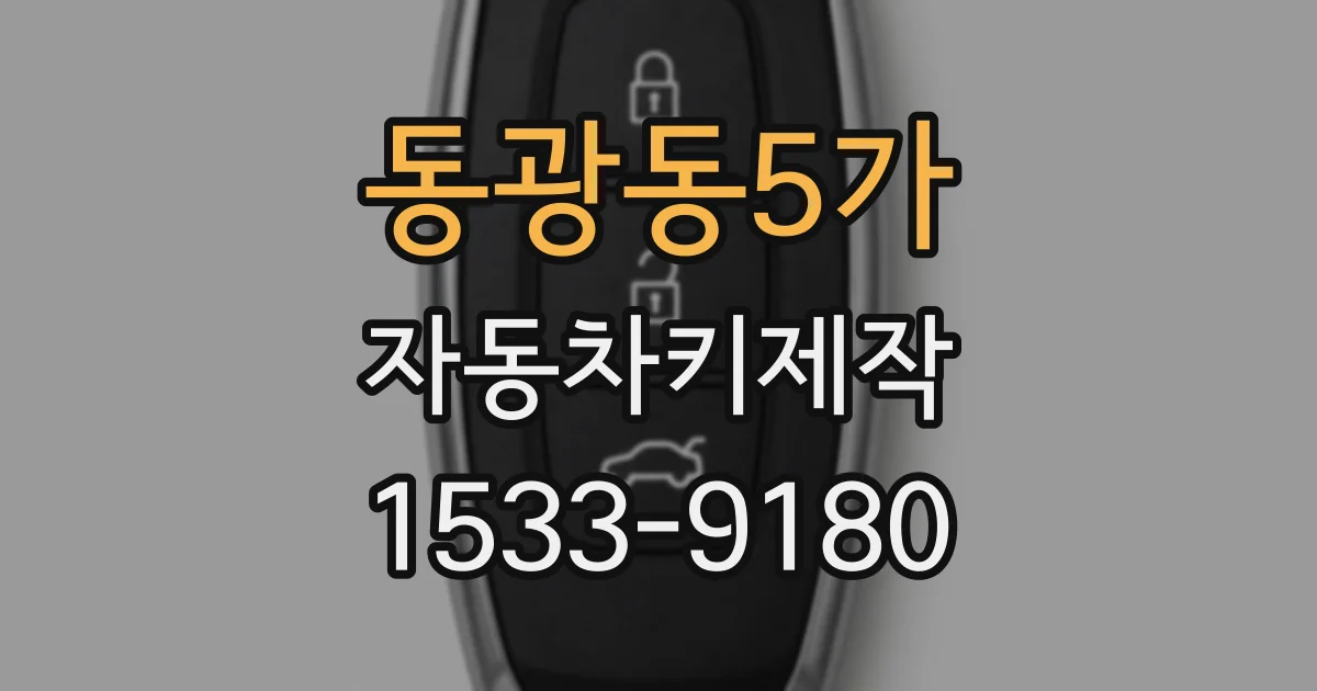 동광동5가 자동차키제작