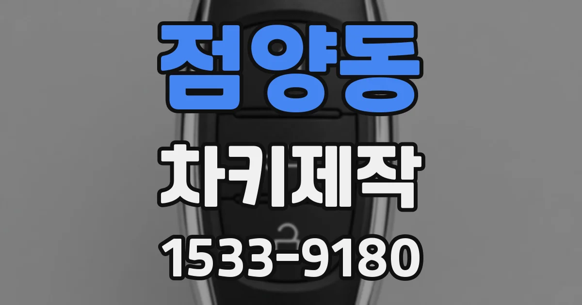점양동 차키제작