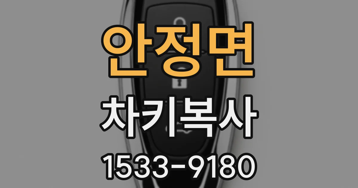 안정면 차키복사