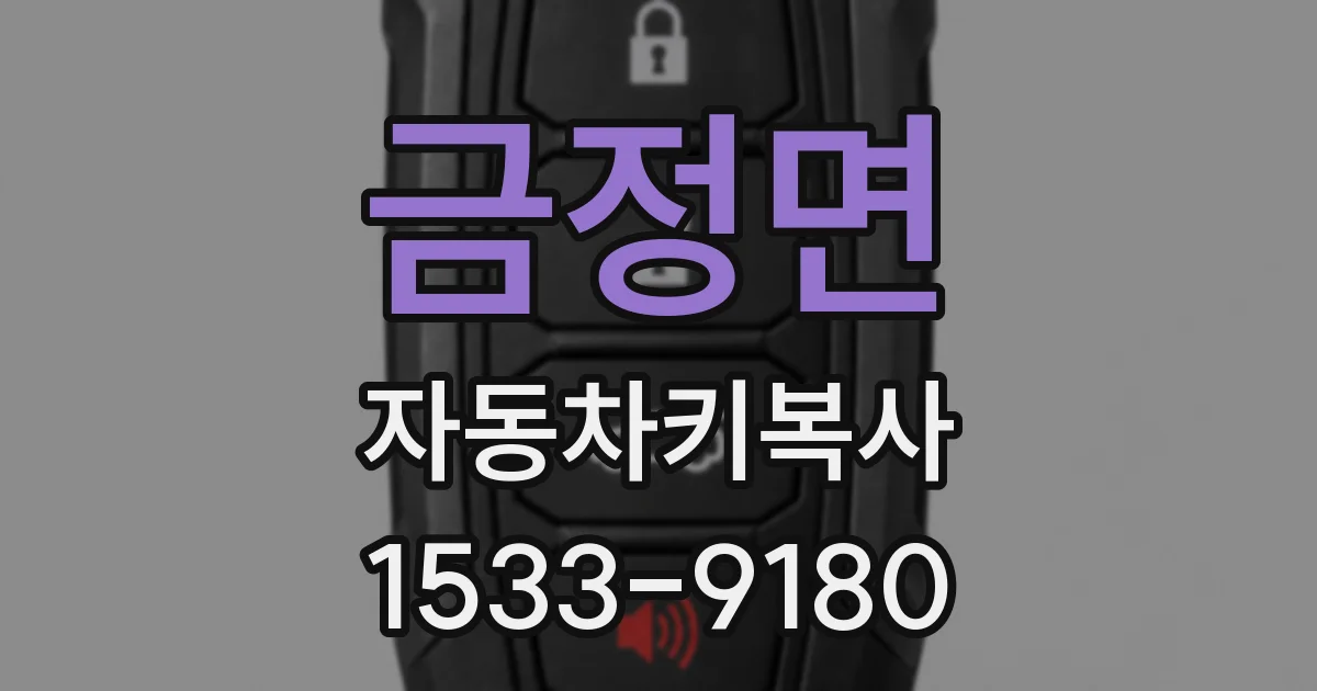 금정면 자동차키복사