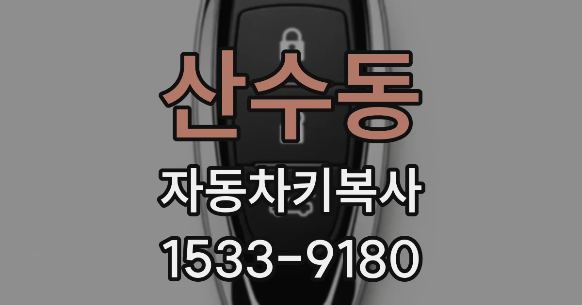 산수동 자동차키복사