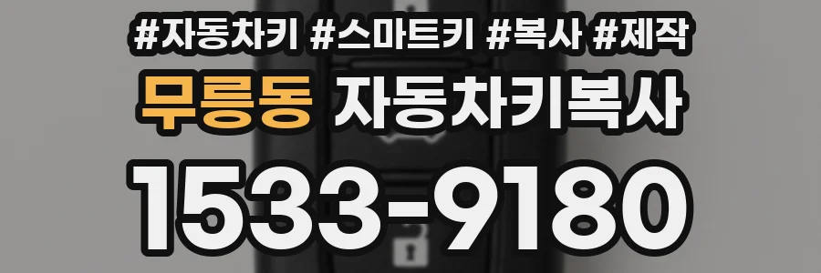 무릉동 자동차키복사