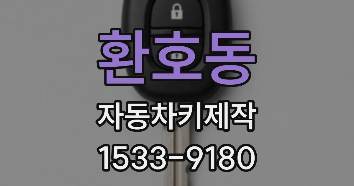 환호동 자동차키제작