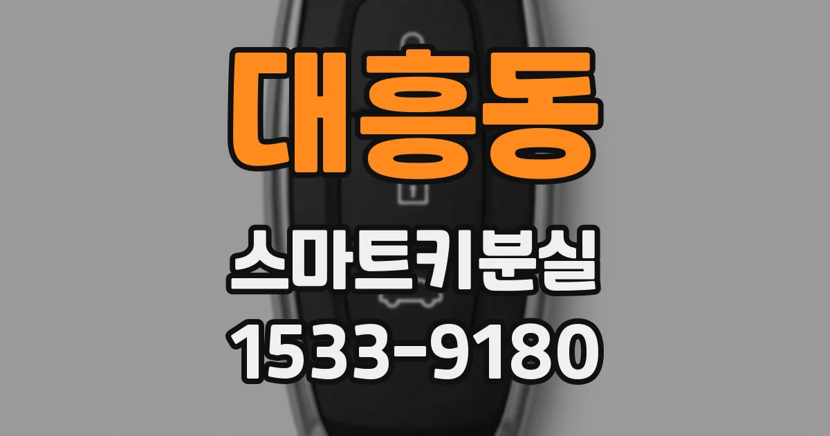 대흥동 스마트키분실