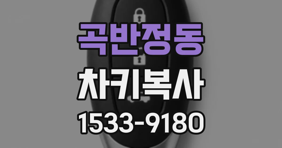곡반정동 차키복사