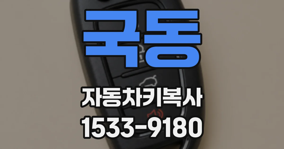 국동 자동차키복사