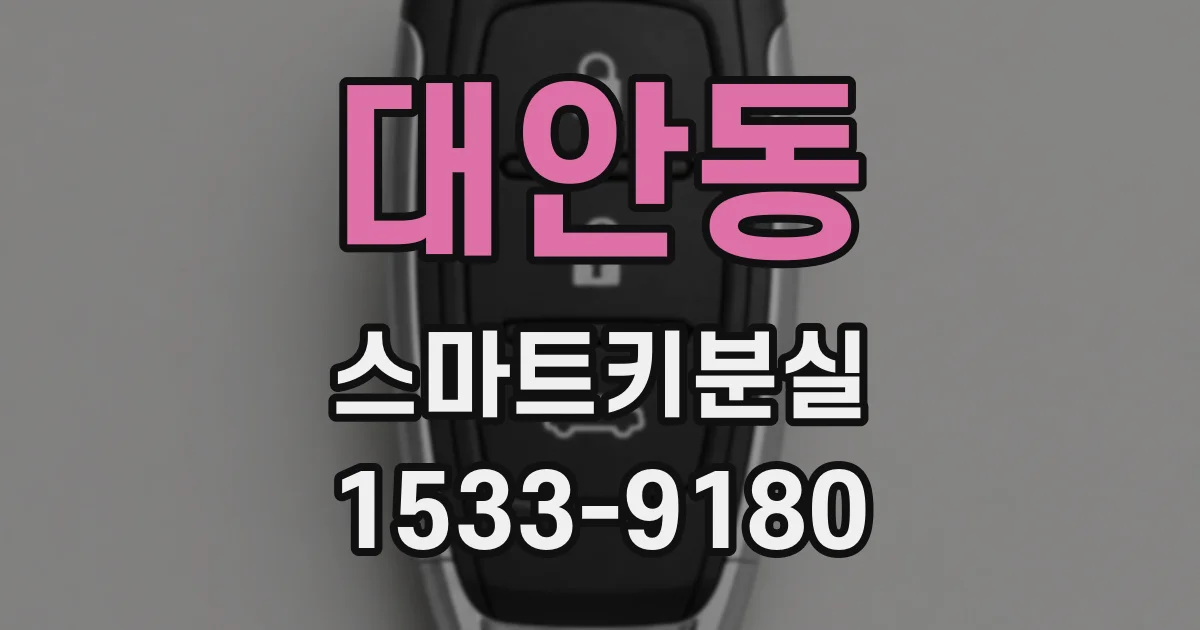 대안동 스마트키분실