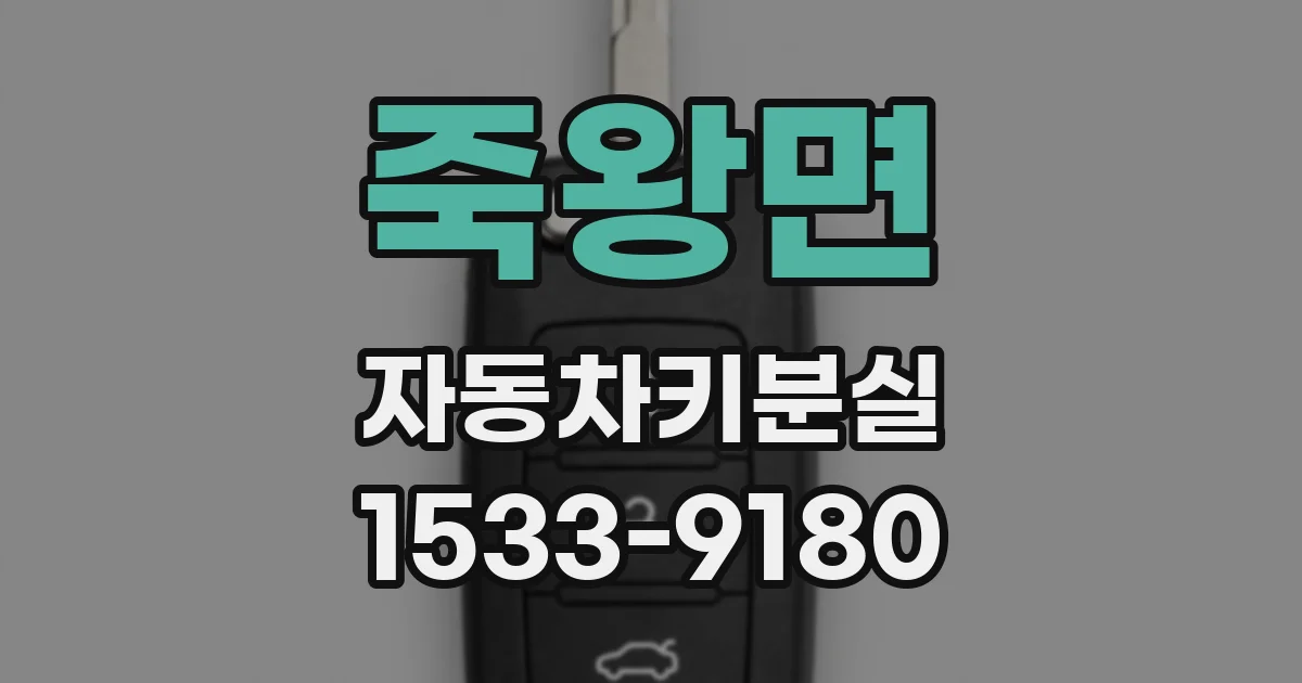 죽왕면 자동차키분실