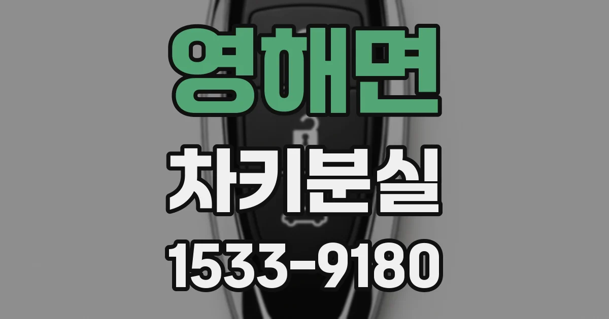 영해면 차키분실