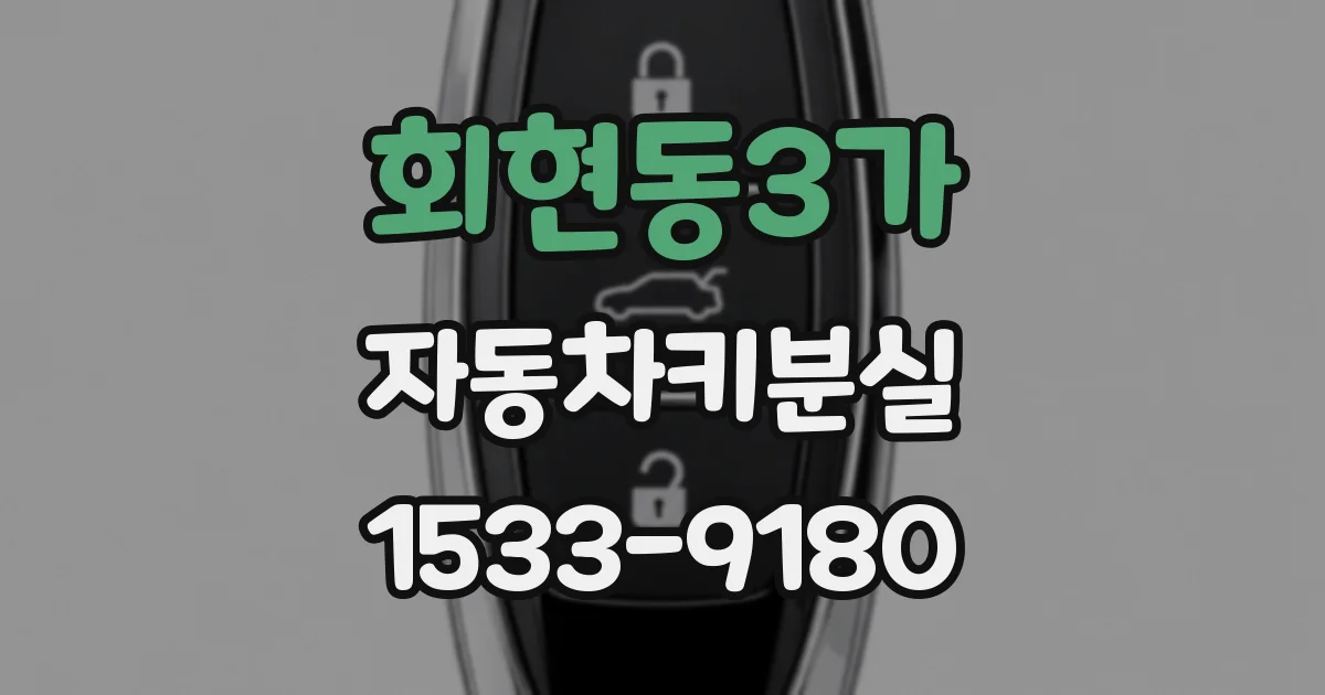 회현동3가 자동차키분실
