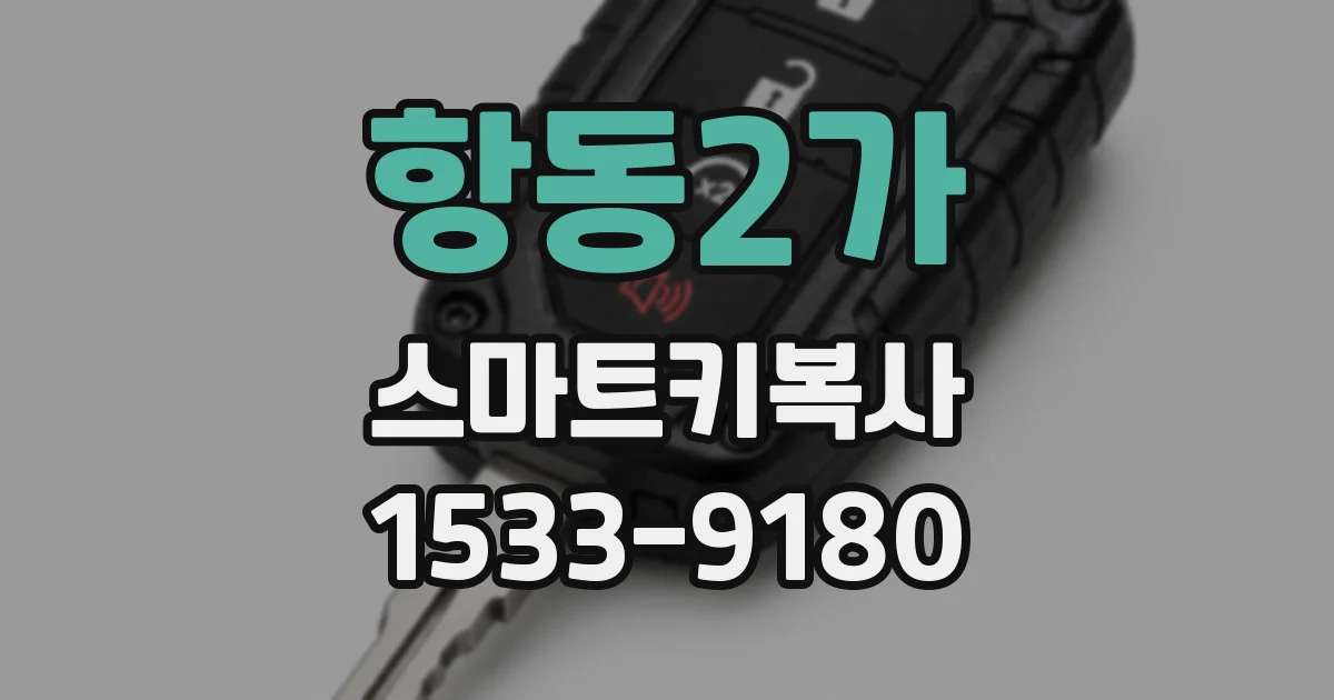 항동2가 스마트키복사