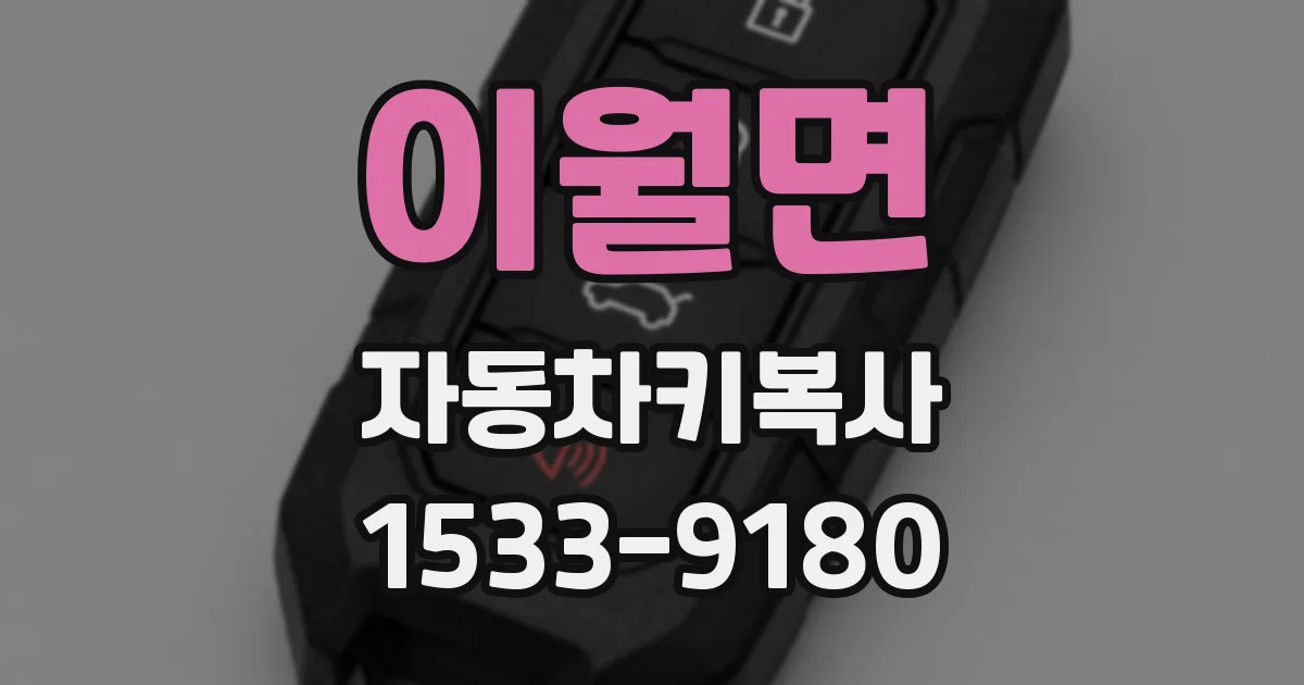 이월면 자동차키복사