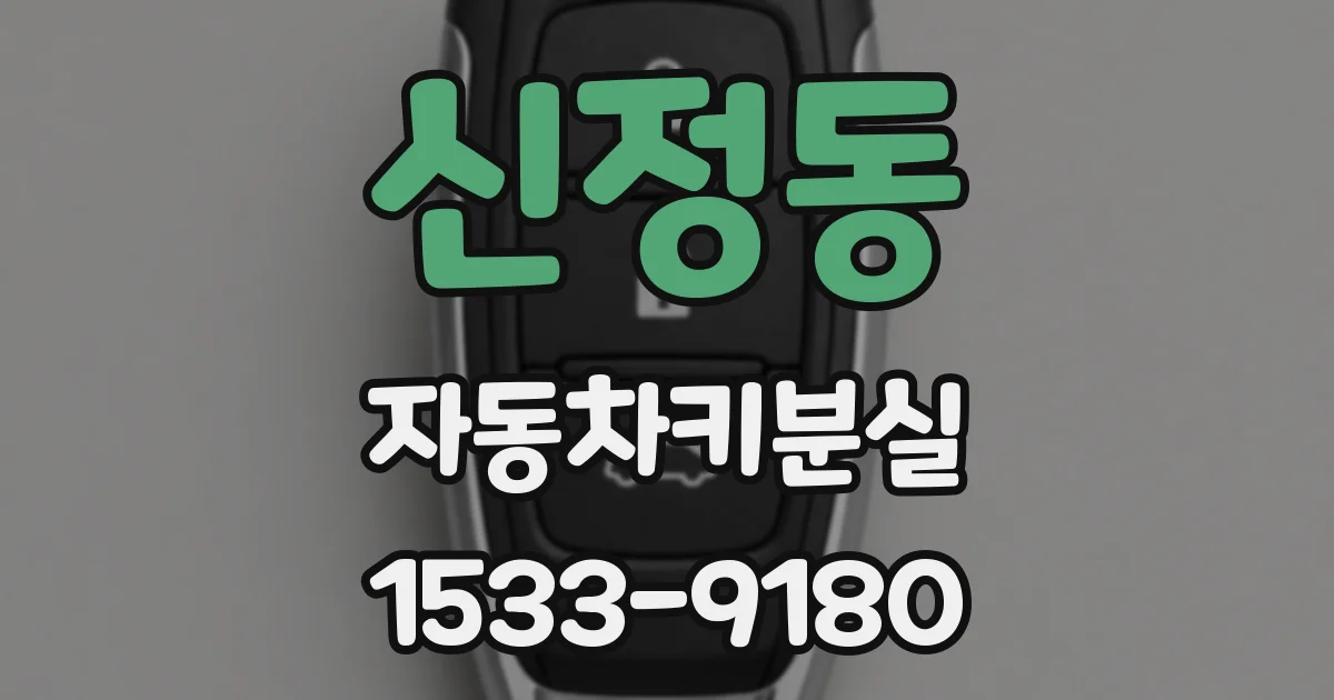 신정동 자동차키분실