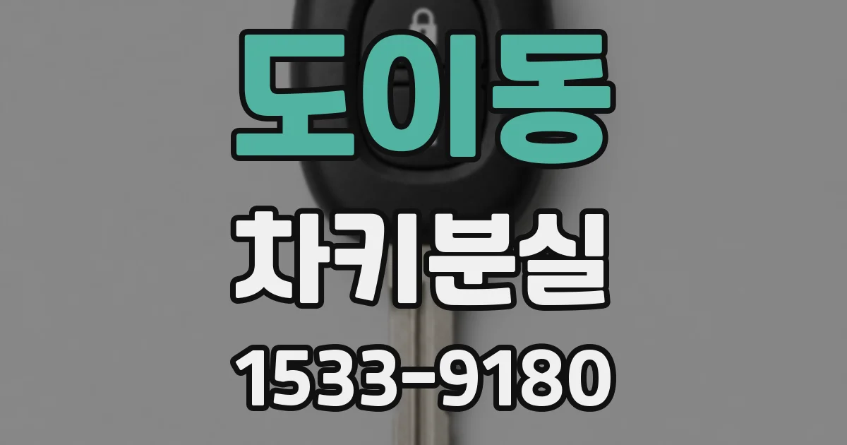 도이동 차키분실