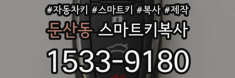 둔산동 스마트키복사