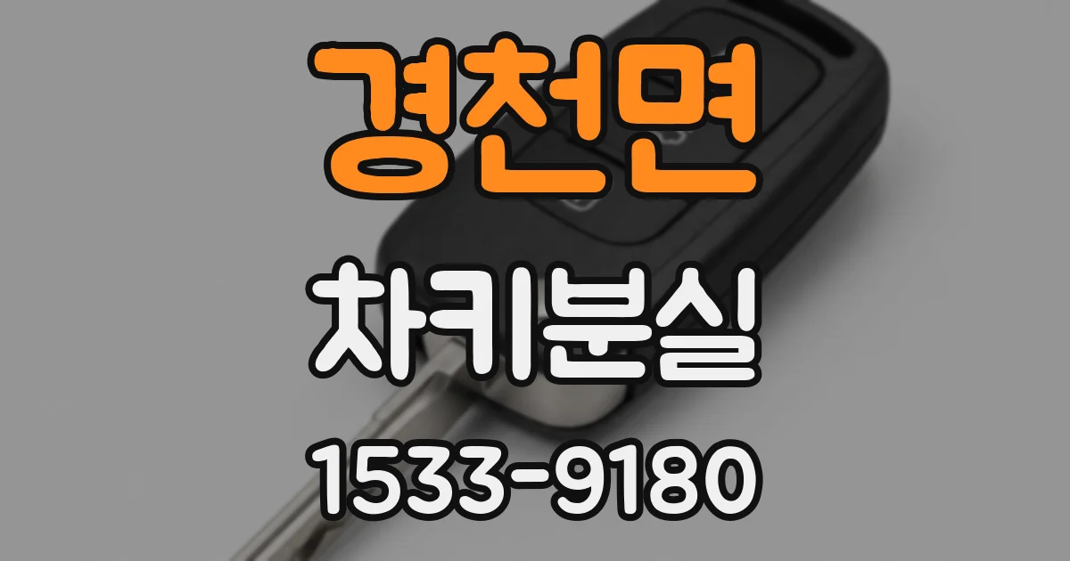 경천면 차키분실