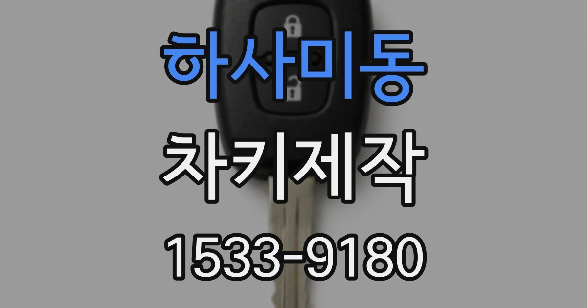 하사미동 차키제작