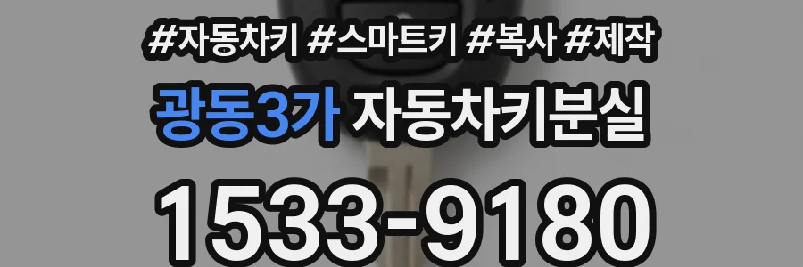 광동3가 자동차키분실