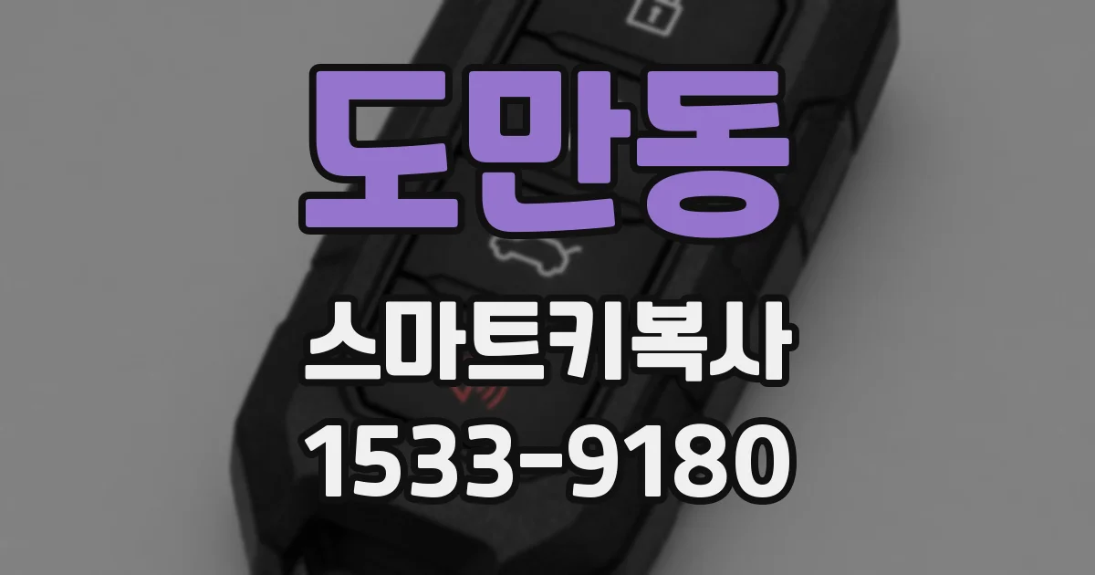 도만동 스마트키복사