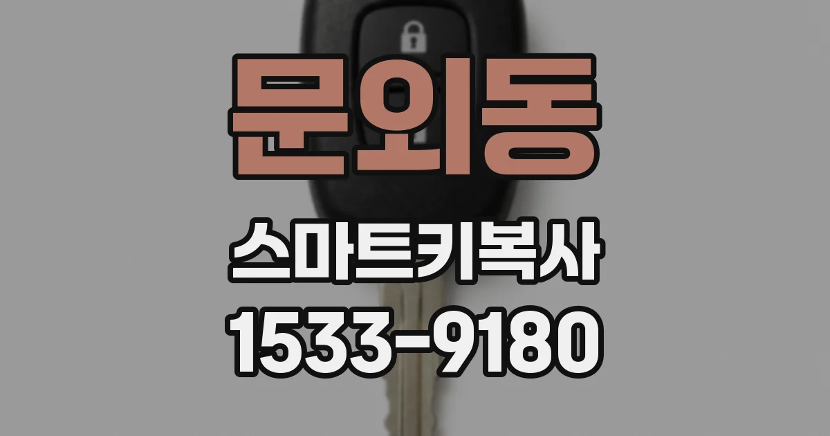 문외동 스마트키복사