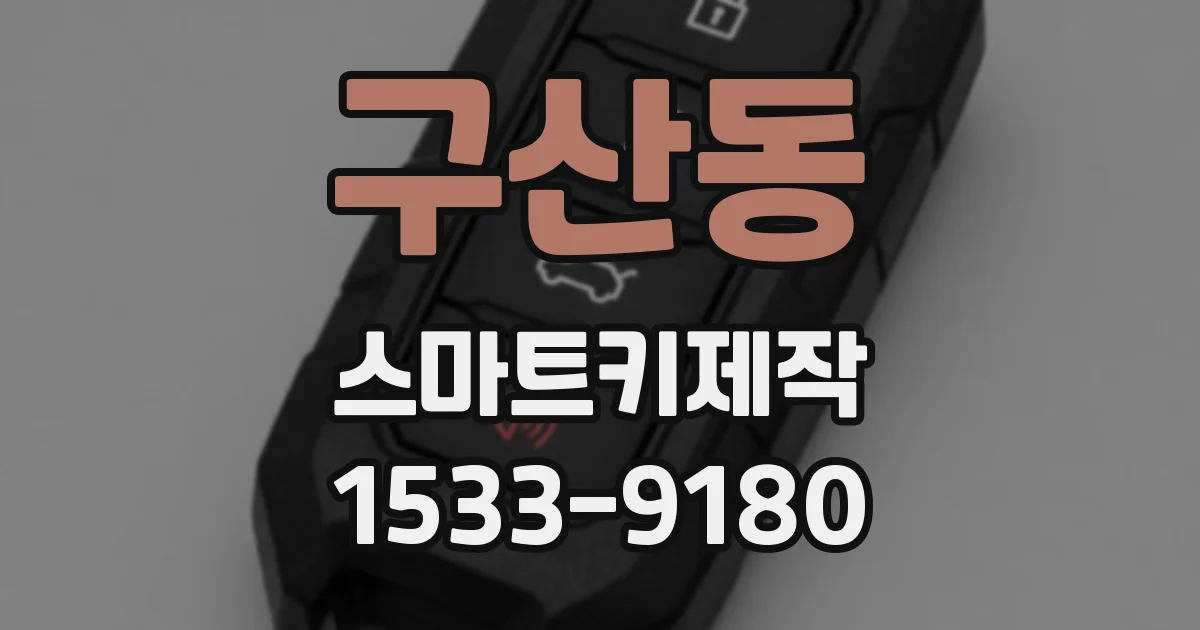 구산동 스마트키제작