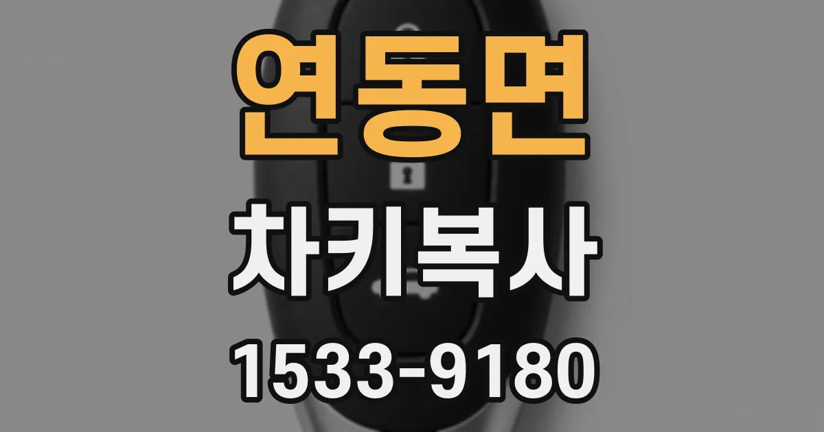 연동면 차키복사