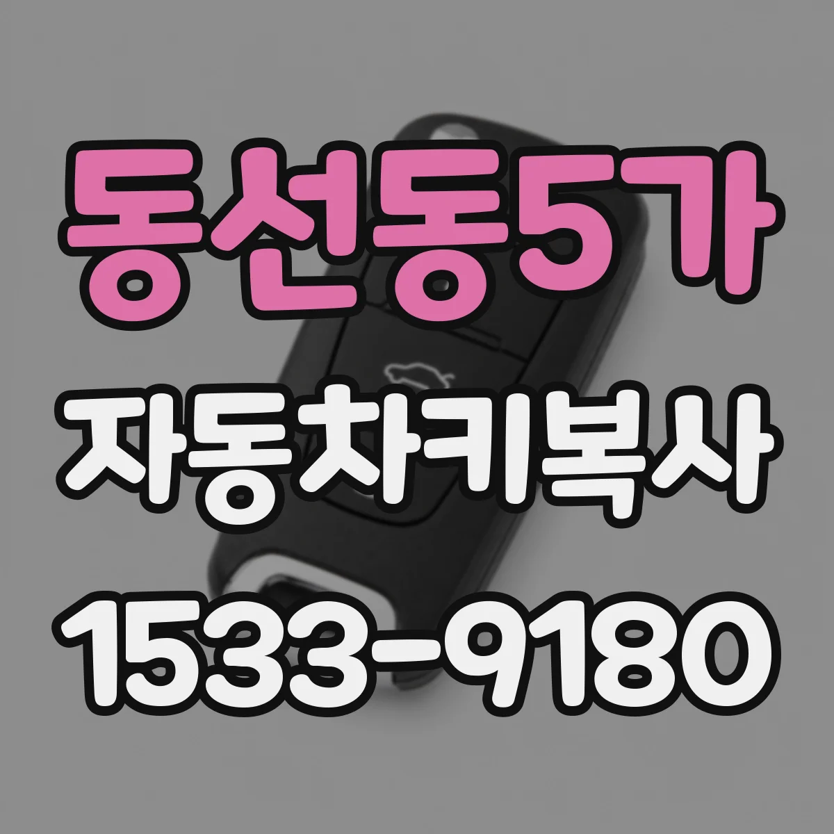 동선동5가 자동차키복사