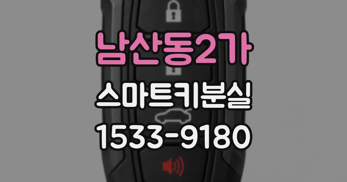 남산동2가 스마트키분실
