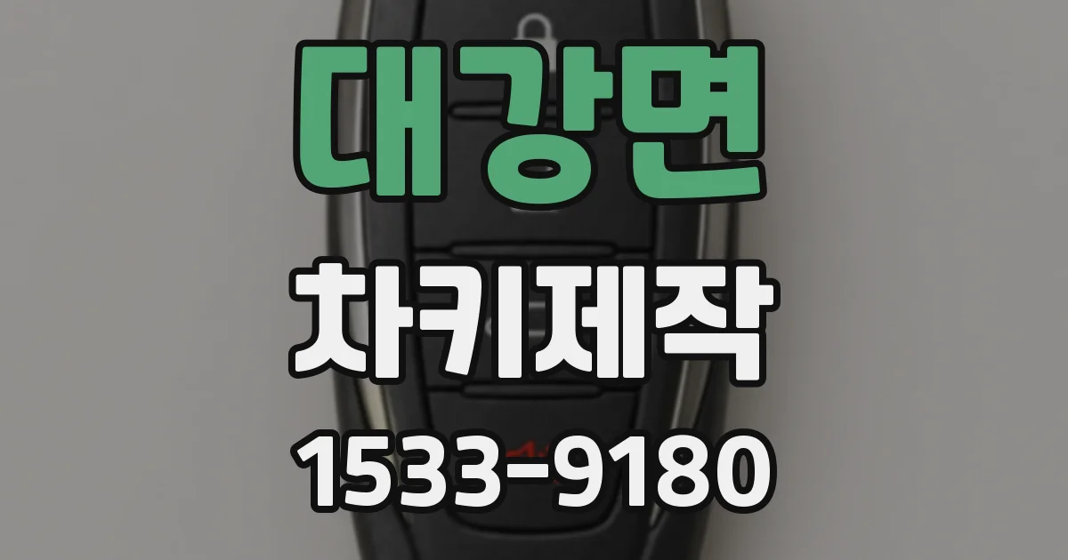 대강면 차키제작